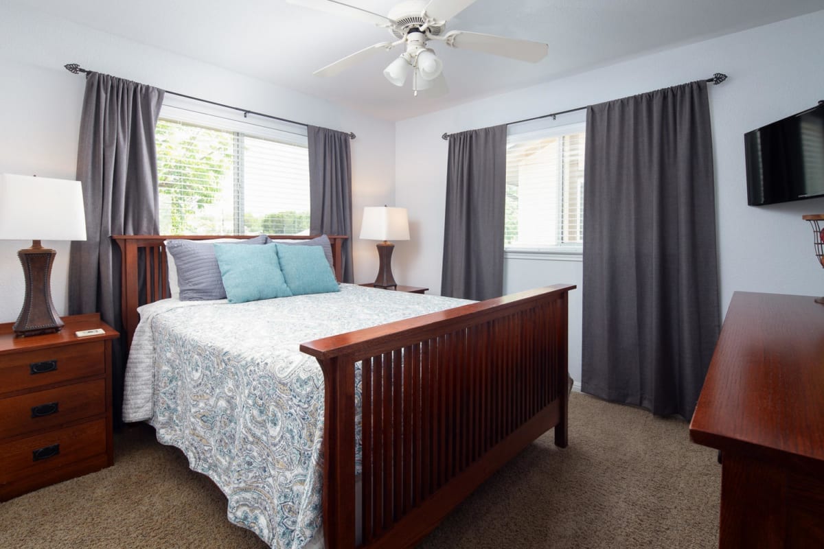 Waterwheel condo bedroom