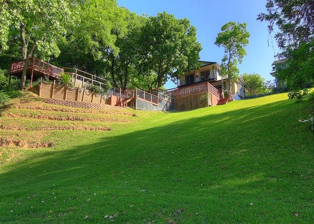 Vacation rental on top of a hill.