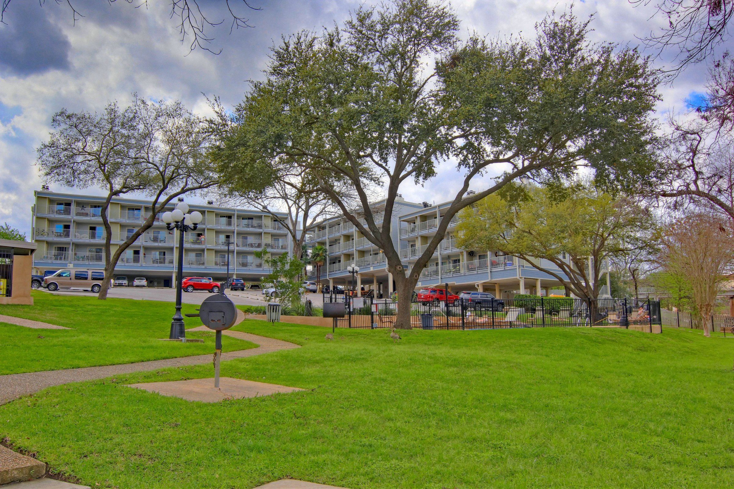 River Run grounds and condo exteriors.