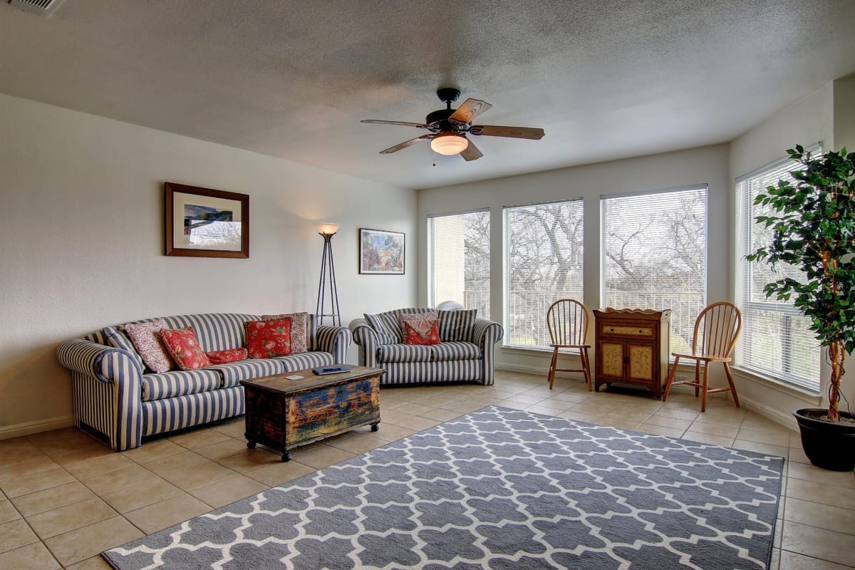 Waterwheel condo living room