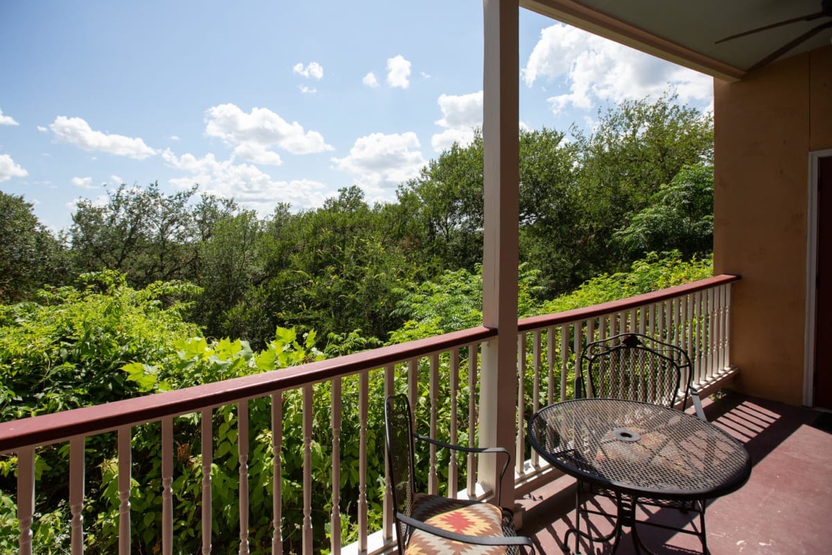 Village at Gruene balcony