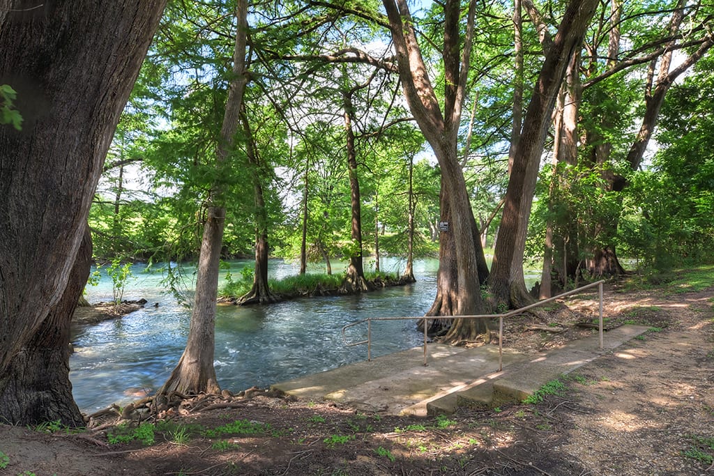 Guadalupe River near Waterwheel condos.