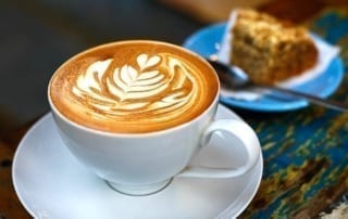 Photo of a Beautiful Latte at One of the Best New Braunfels Coffee Shops.