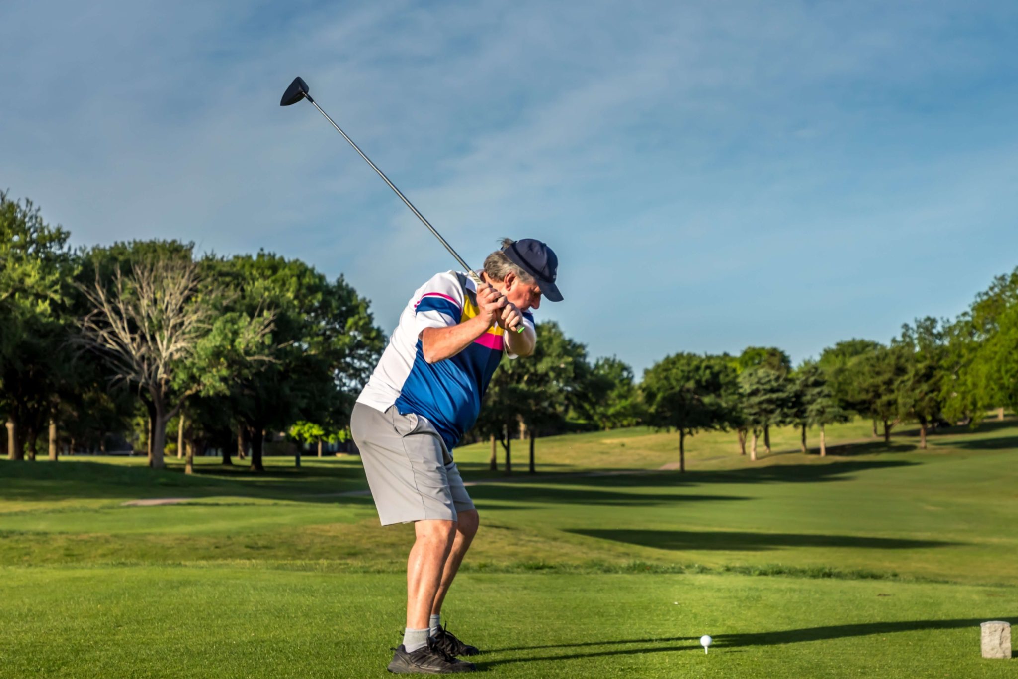 A man at New Braunfels Golf Courses.